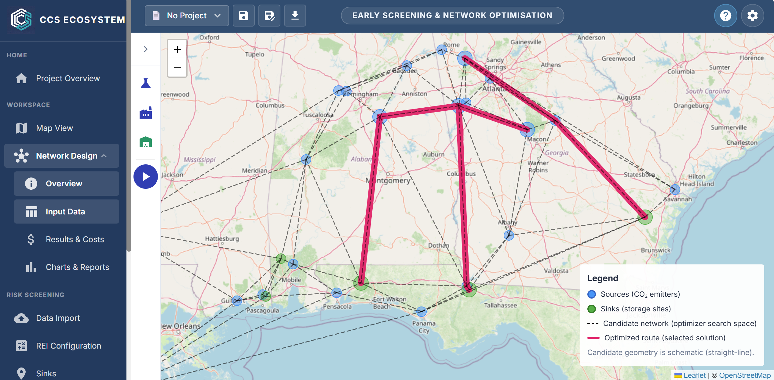 Early screening results dashboard